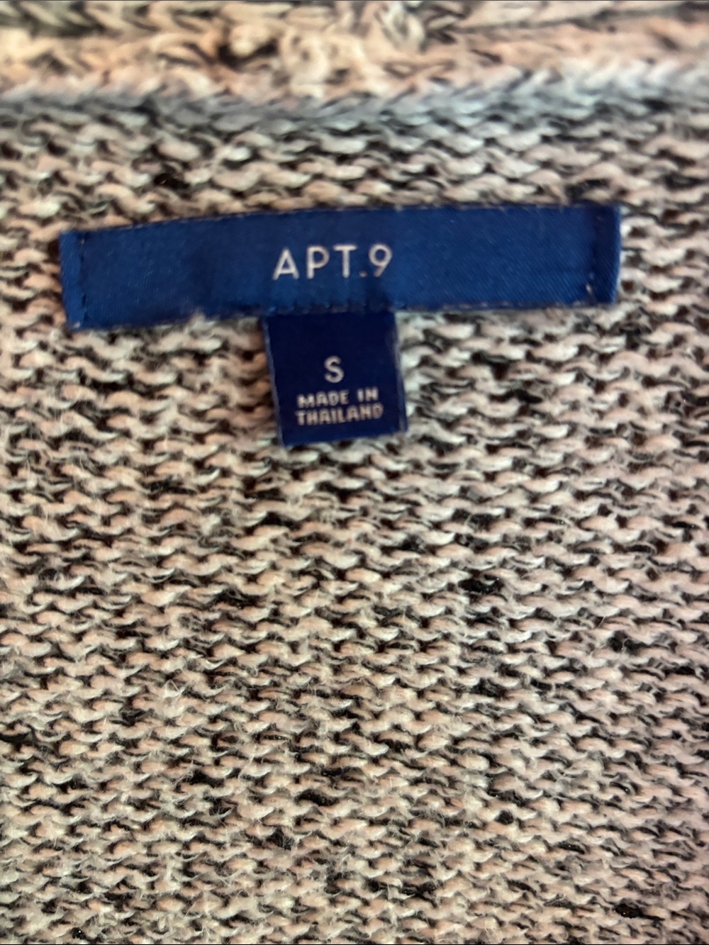 Apt. 9 Blue Label Black and Cream Knit Top - Picture 2 of 3